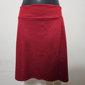 Red A-Line Women's Skirt XL